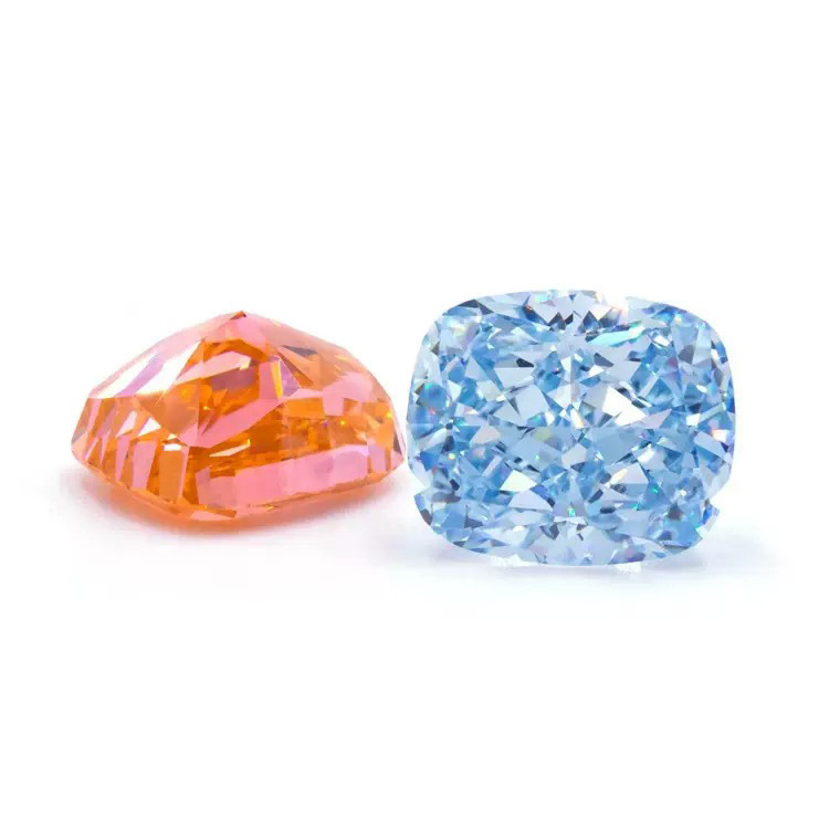 Loose Ice Flower Cut Cubic Zirconia Stones (Price for 10pcs) - Cushion
