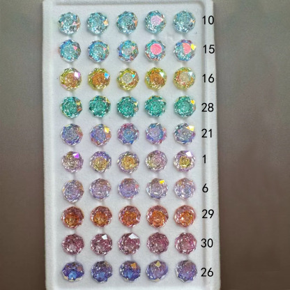 Loose Rose Cut Cubic Zirconia Stones