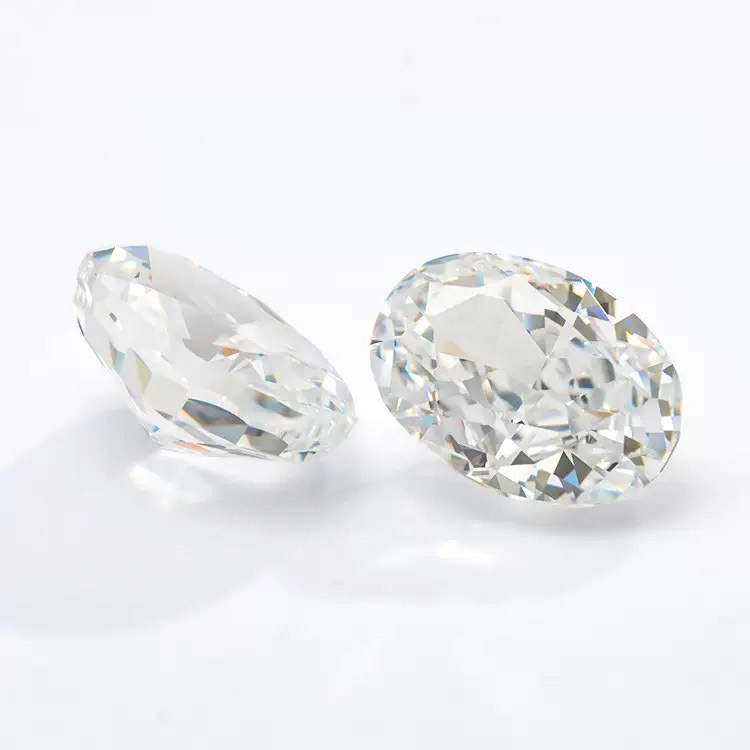 Loose Ice Flower Cut Cubic Zirconia Stones (Price for 10pcs) - Oval