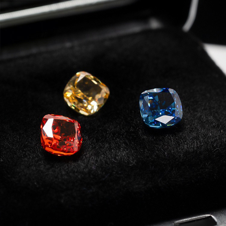 Loose Ice Flower Cut Cubic Zirconia Stones (Price for 10pcs) - Square Cushion