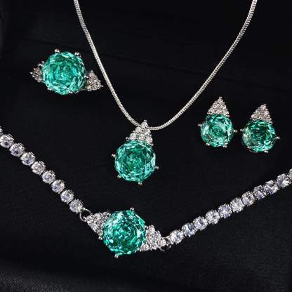 Rose Cut Jewelry Set-Triangle