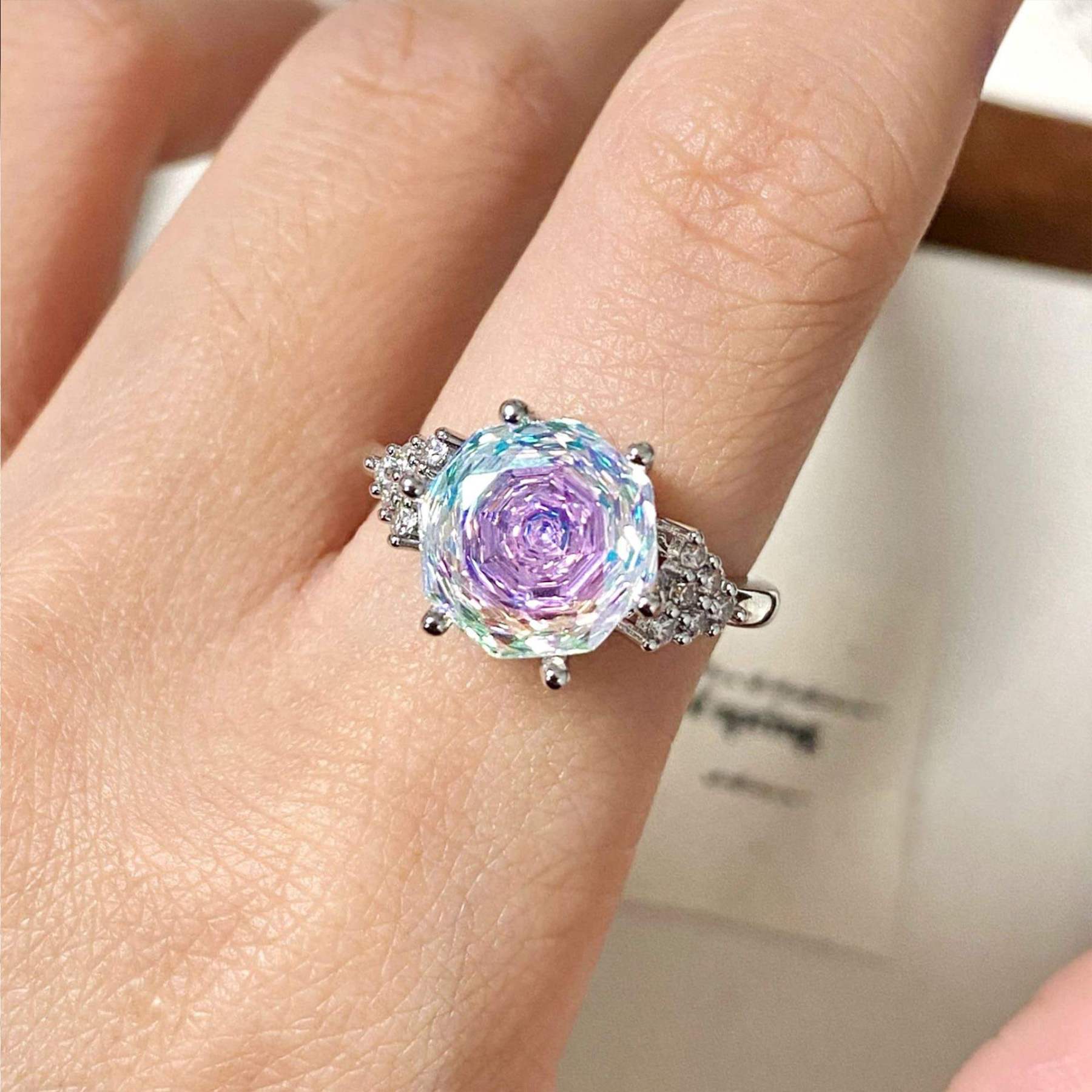 Rose Cut Jewelry Set-Triangle