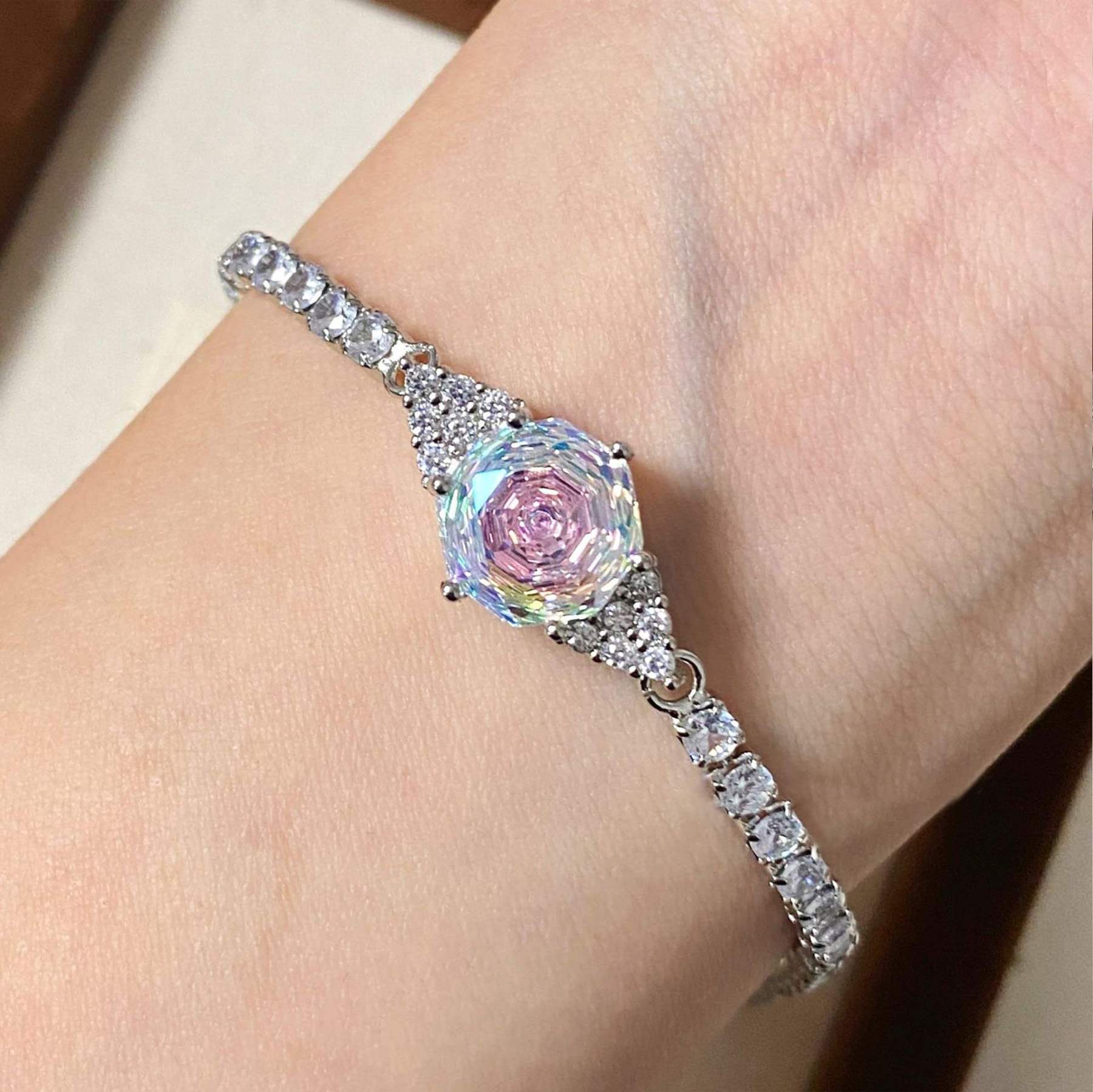 Rose Cut Jewelry Set-Triangle