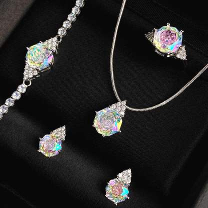 Rose Cut Jewelry Set-Triangle