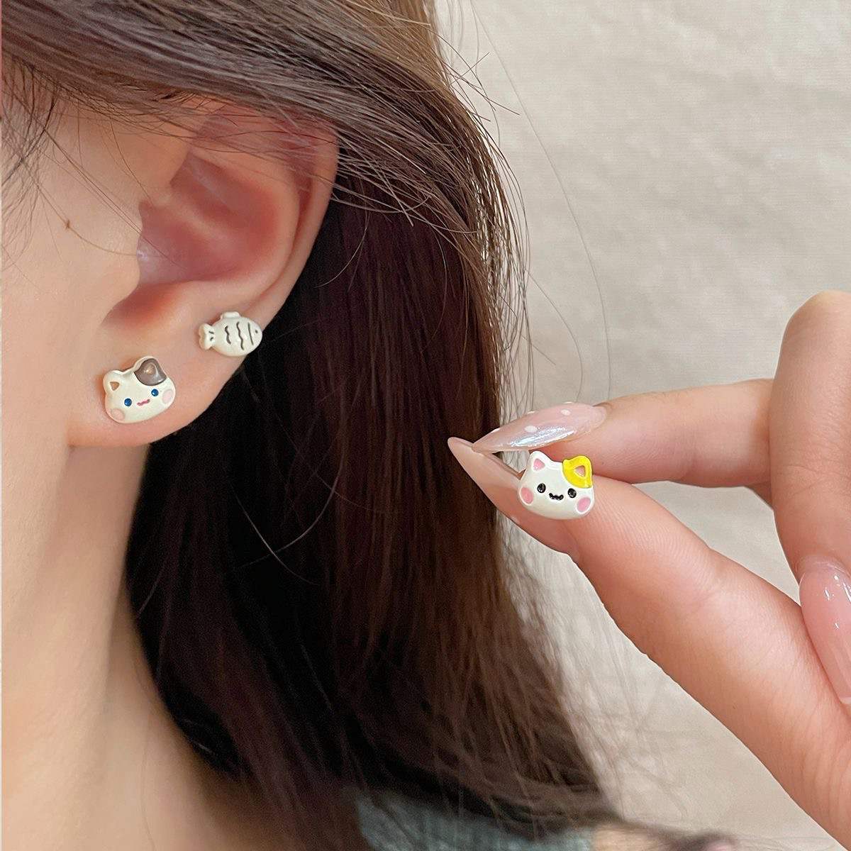 Cute Critters Stud Earrings Set (3 Pairs)