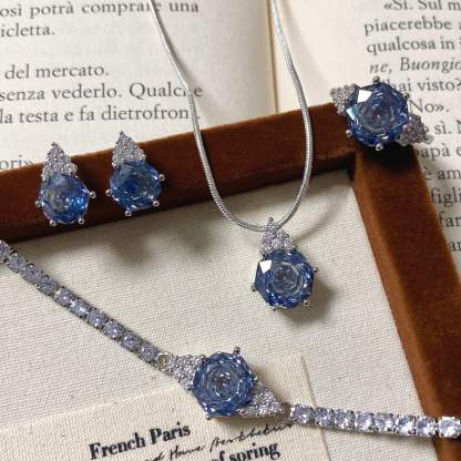 Rose Cut Jewelry Set-Triangle