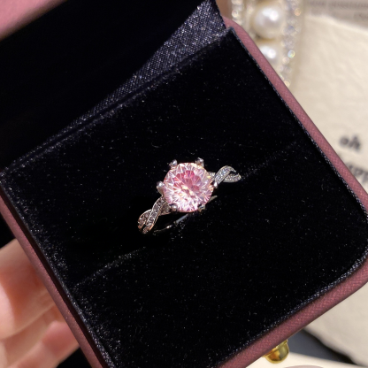 Fireworks Cut Zirconia Open Ring - Waves