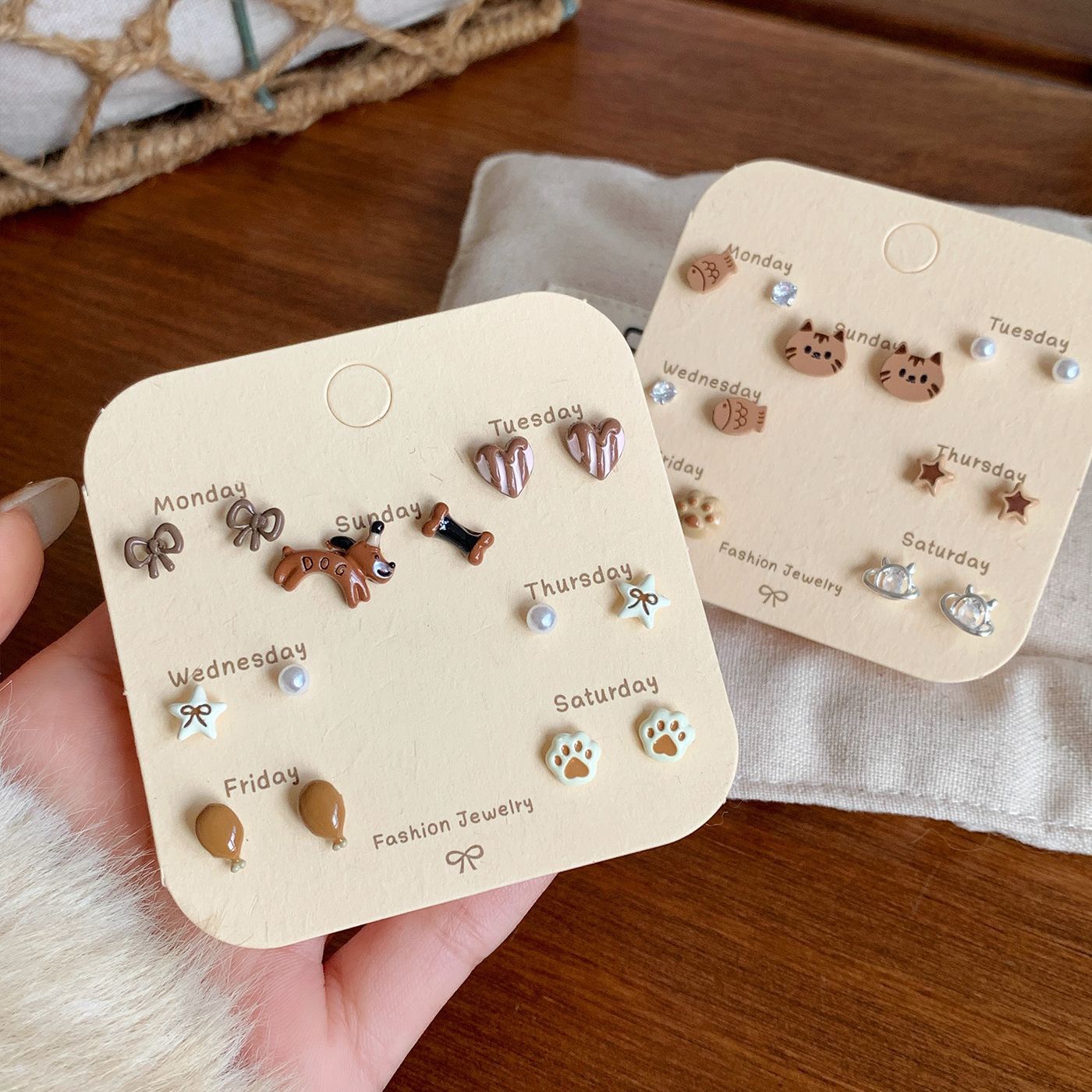Weekly Earring Set(7 Pairs)