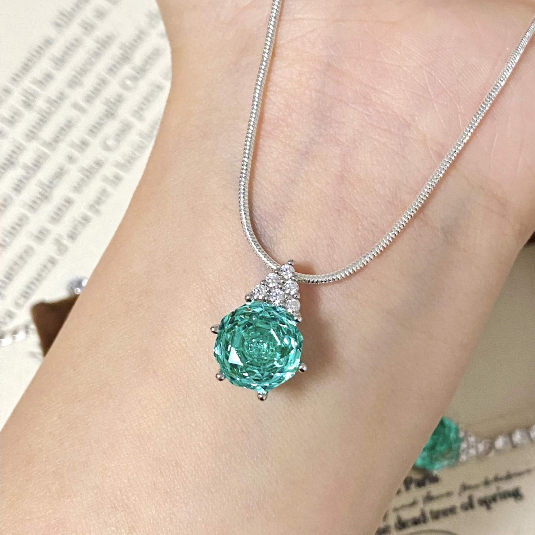 Rose Cut Jewelry Set-Triangle