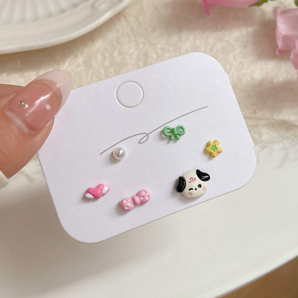 Cute Critters Stud Earrings Set (3 Pairs)