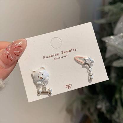 Cute Critters Stud Earrings Set (3 Pairs)