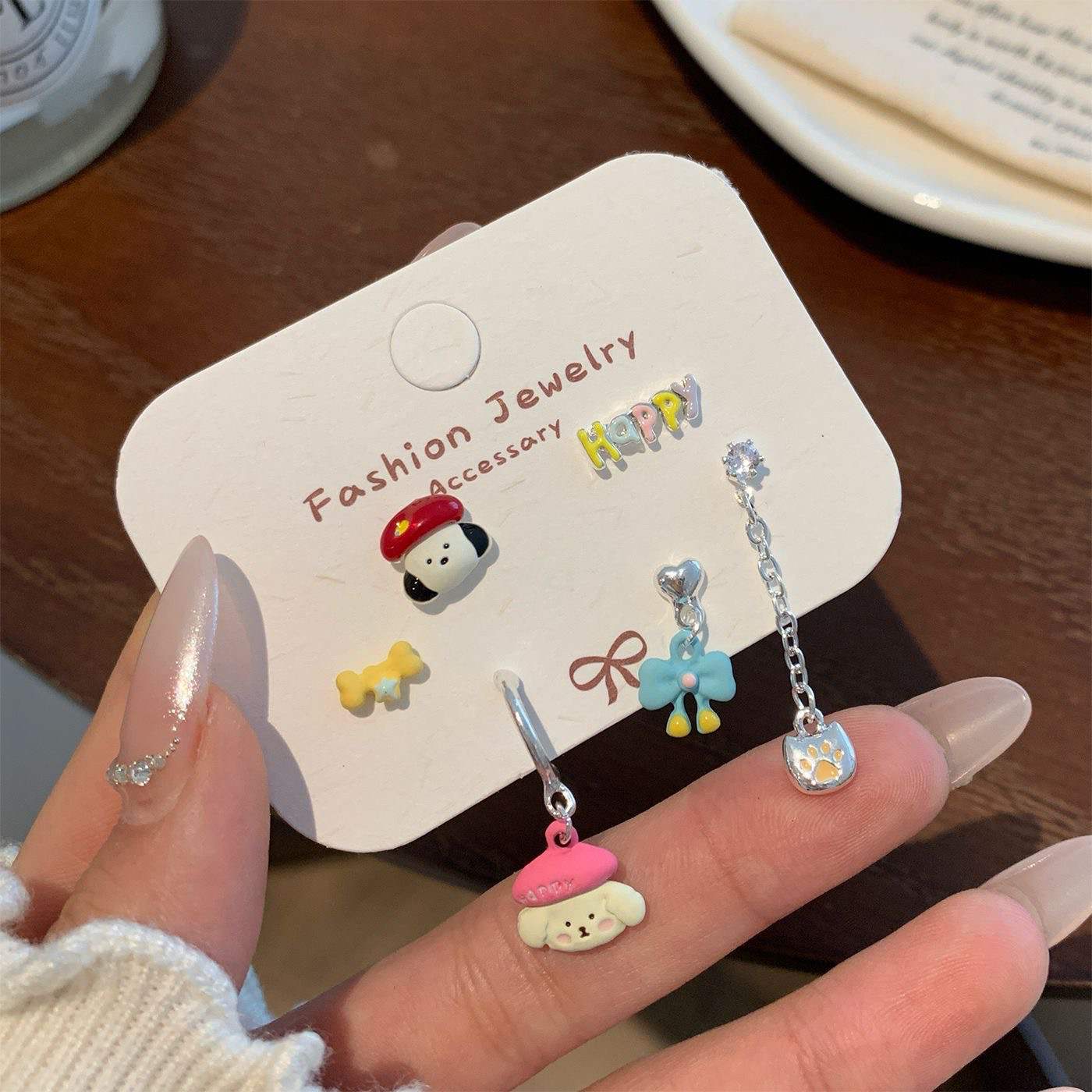 Cute Critters Stud Earrings Set (3 Pairs)