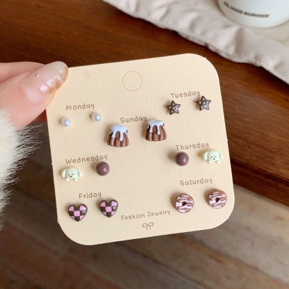 Weekly Earring Set(7 Pairs)