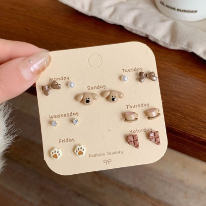 Weekly Earring Set(7 Pairs)