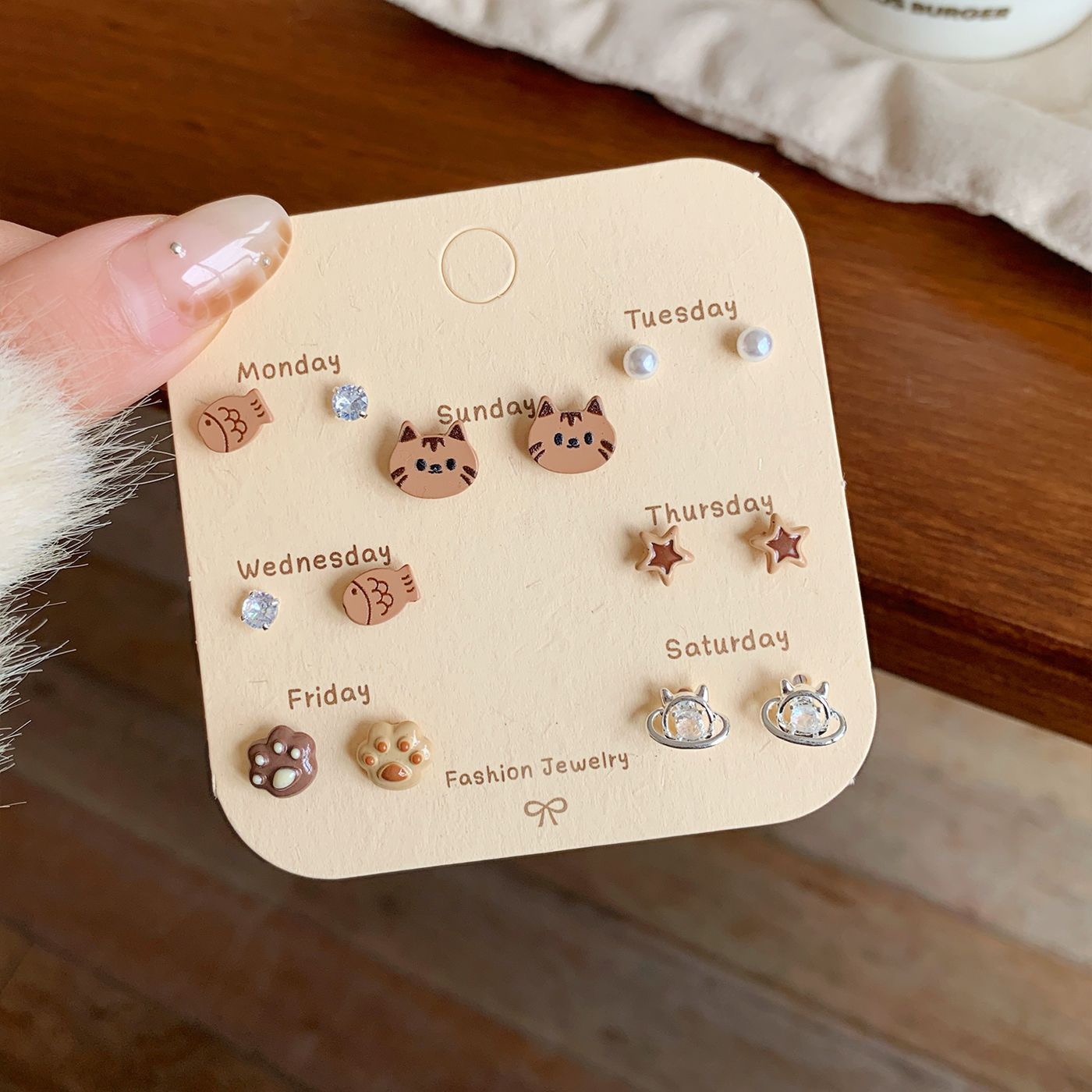 Weekly Earring Set(7 Pairs)