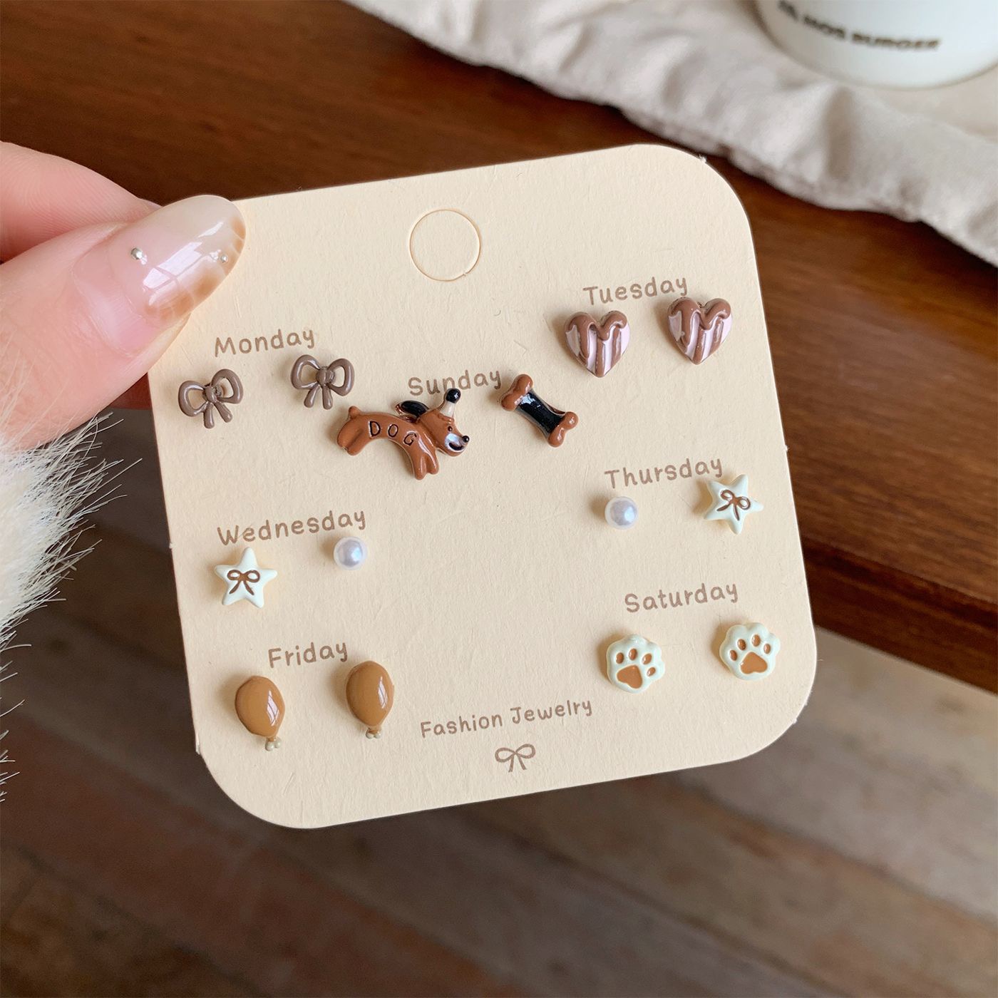Weekly Earring Set(7 Pairs)