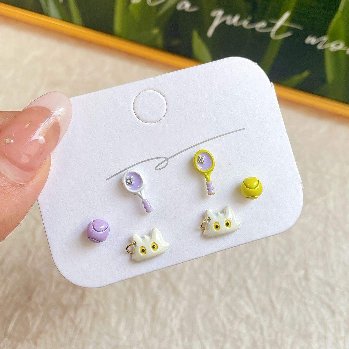 Cute Critters Stud Earrings Set (3 Pairs)