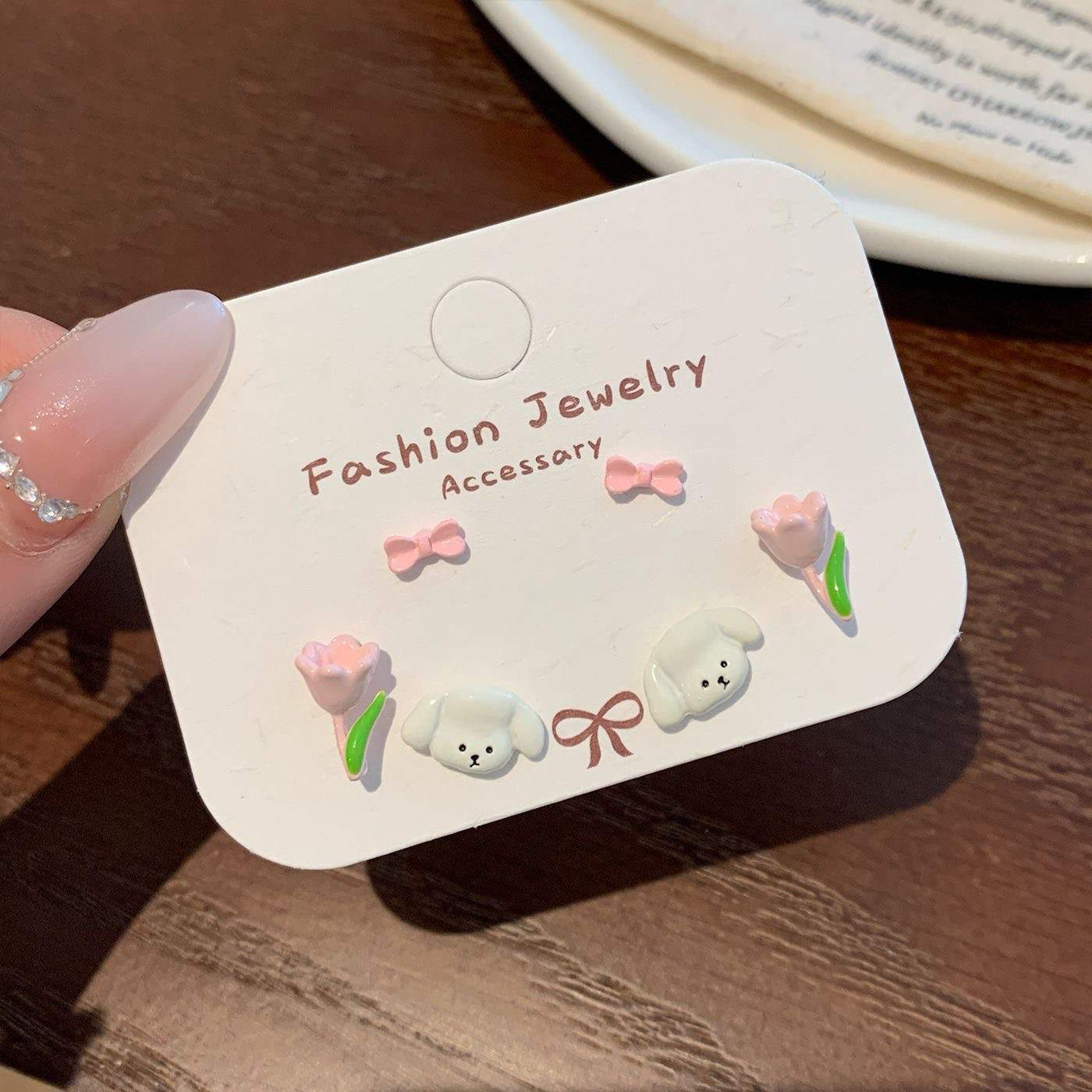 Cute Critters Stud Earrings Set (3 Pairs)