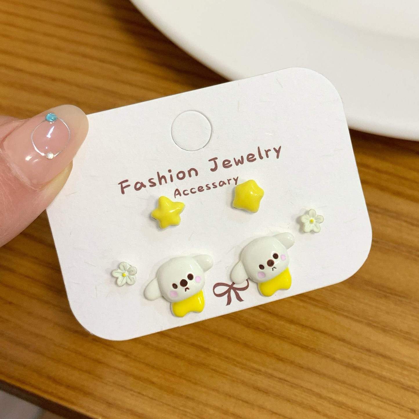 Cute Critters Stud Earrings Set (3 Pairs)