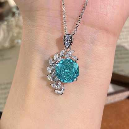 Rose Cut Zirconia Jewelry Set - Floral