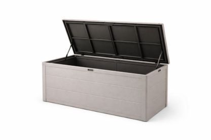 Outdoor Polypropylene Storage Deck Box with Gas Shock Lid 150 cm x 70 cm x 60 cm(L × W × H)