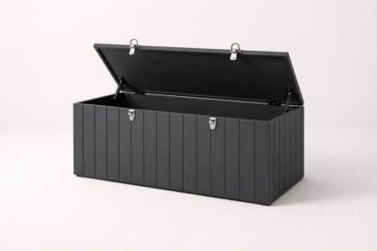 Outdoor Resin Storage Box Dark Grey 120x50x60cm(L × W × H)