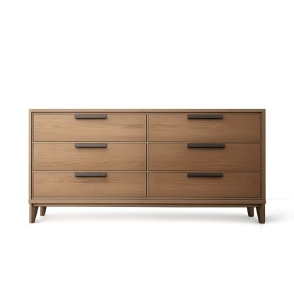 Wooden 6-drawer chest