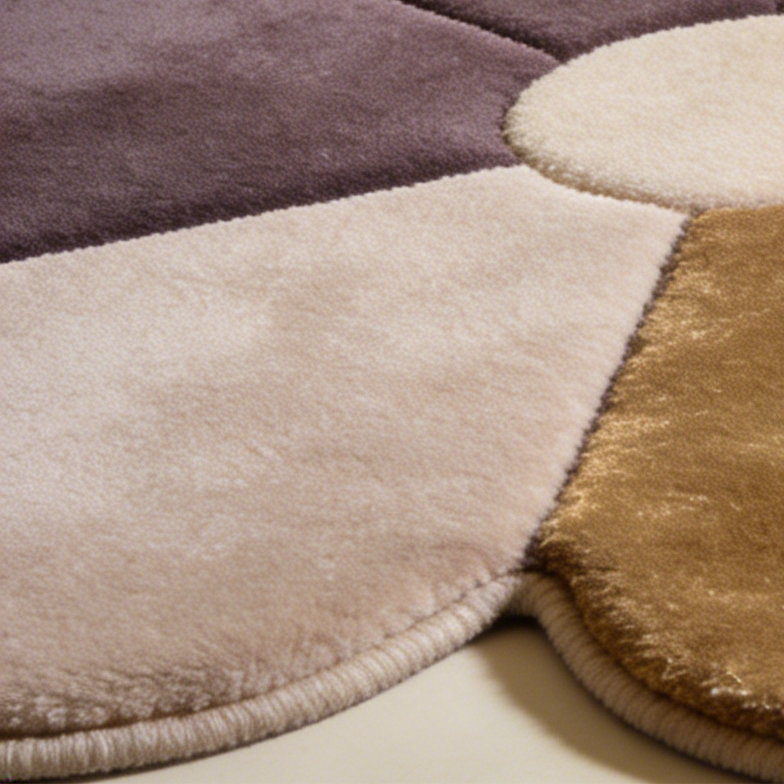 花瓣造型裝飾地毯展示圖