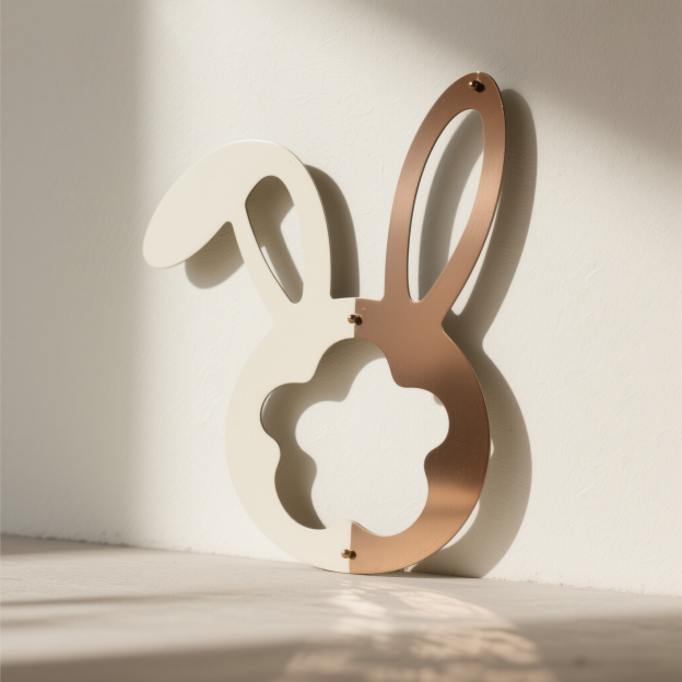 創意金屬兔子掛件組（2入）