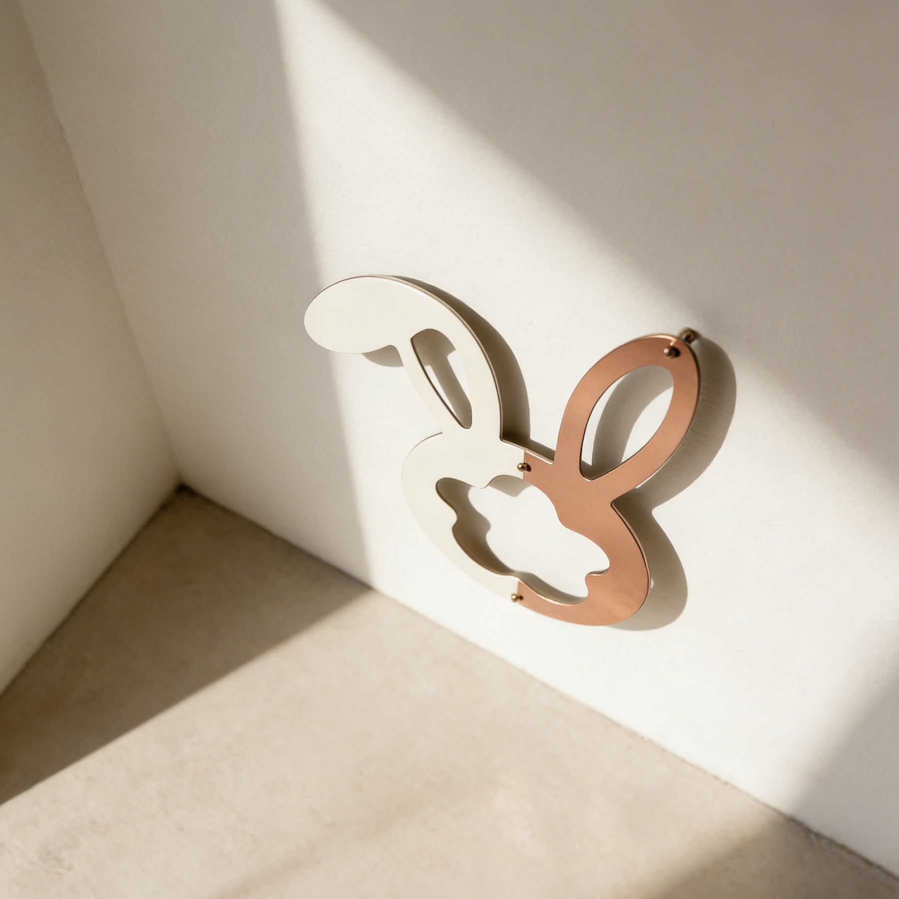 創意金屬兔子掛件組（2入）