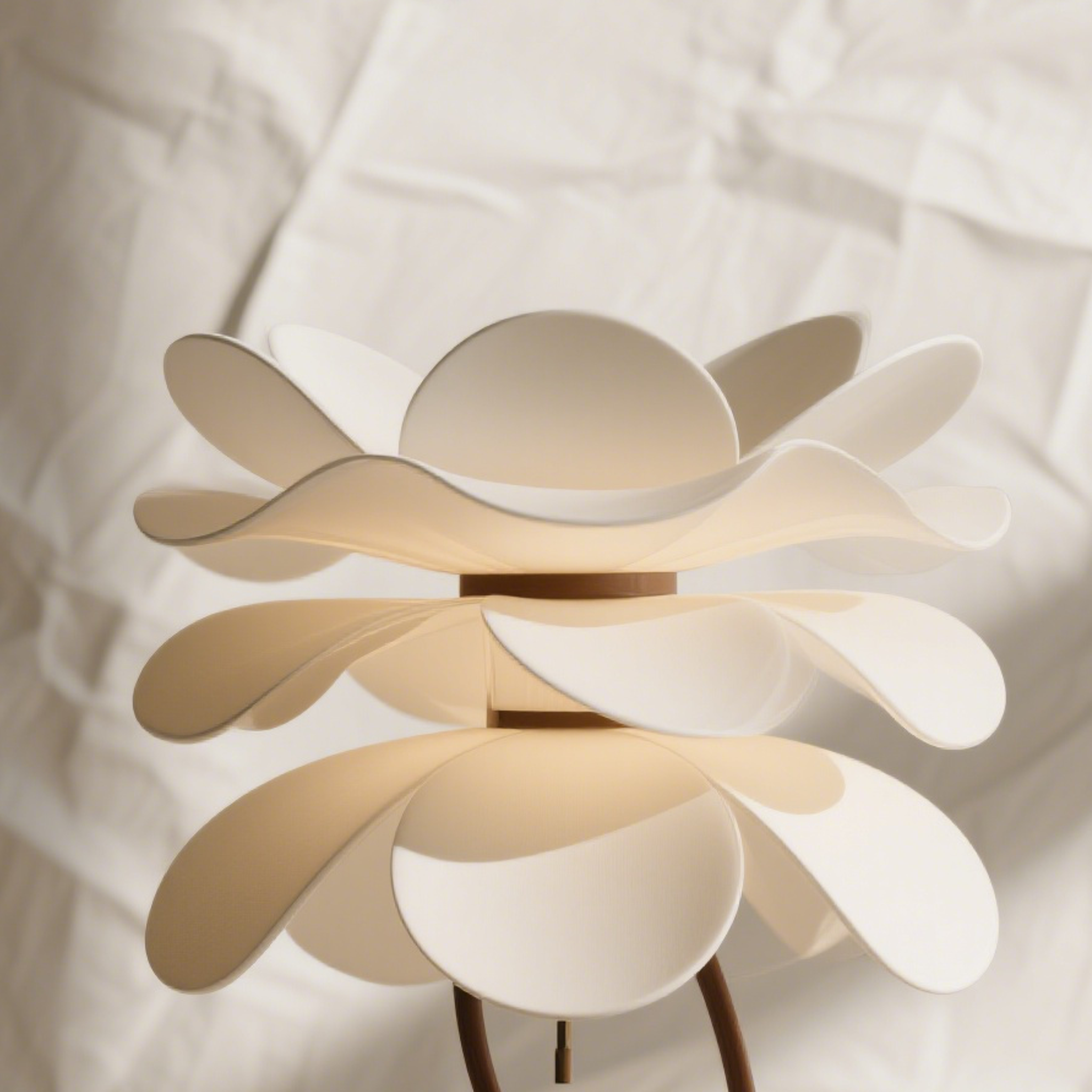 木質花瓣檯燈點亮居家空間