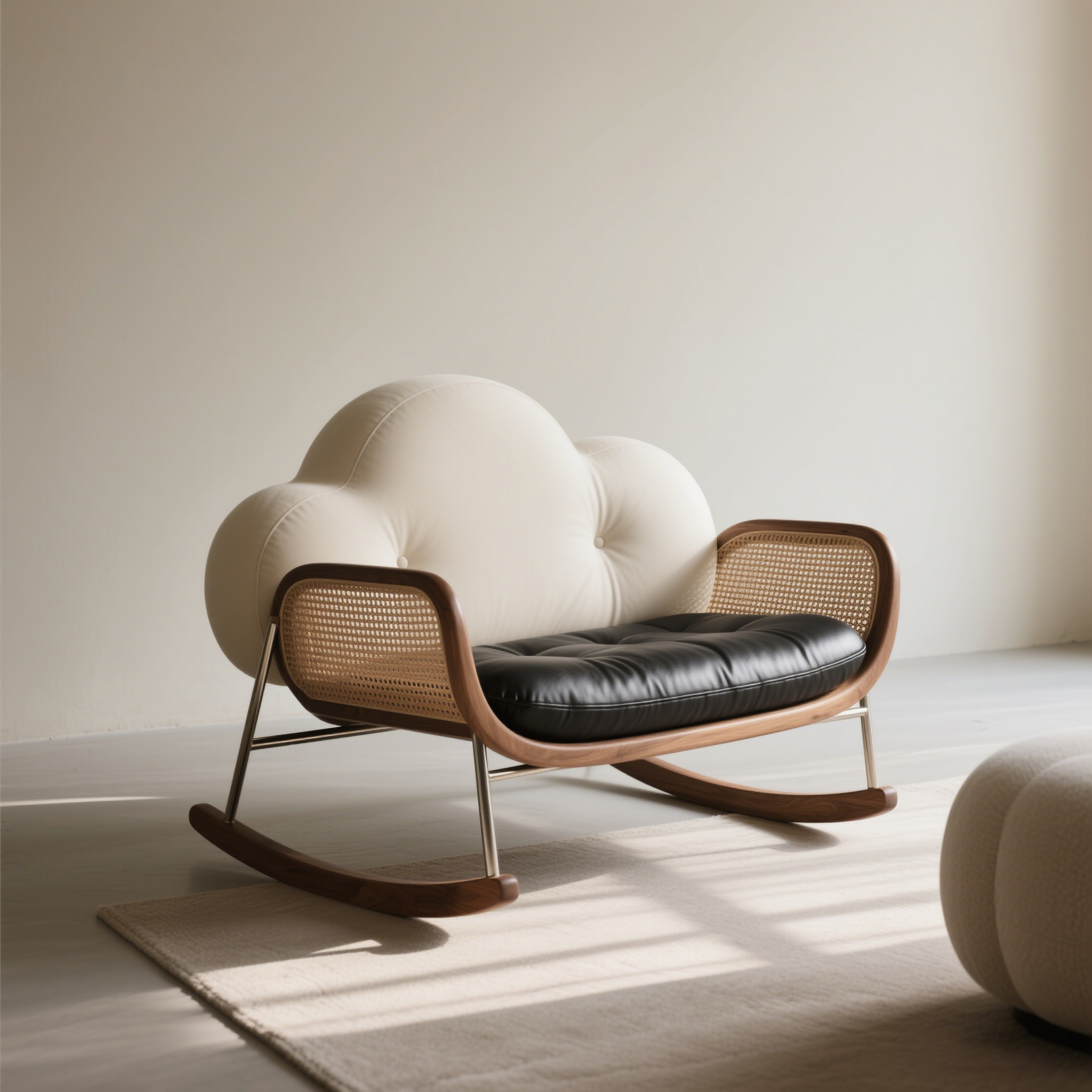 創意雲朵靠背休閒搖椅