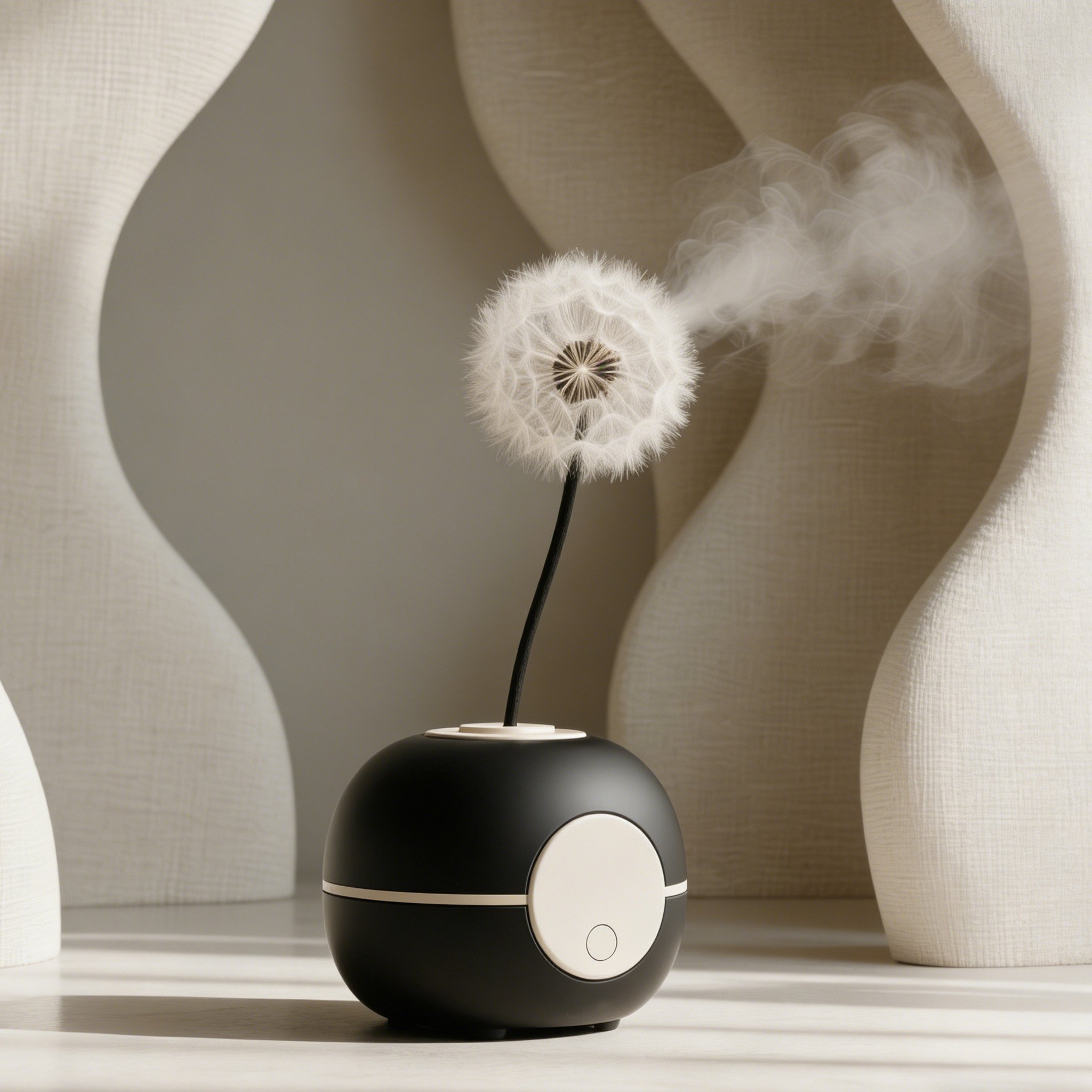 蒲公英造型香氛機正面展示圖