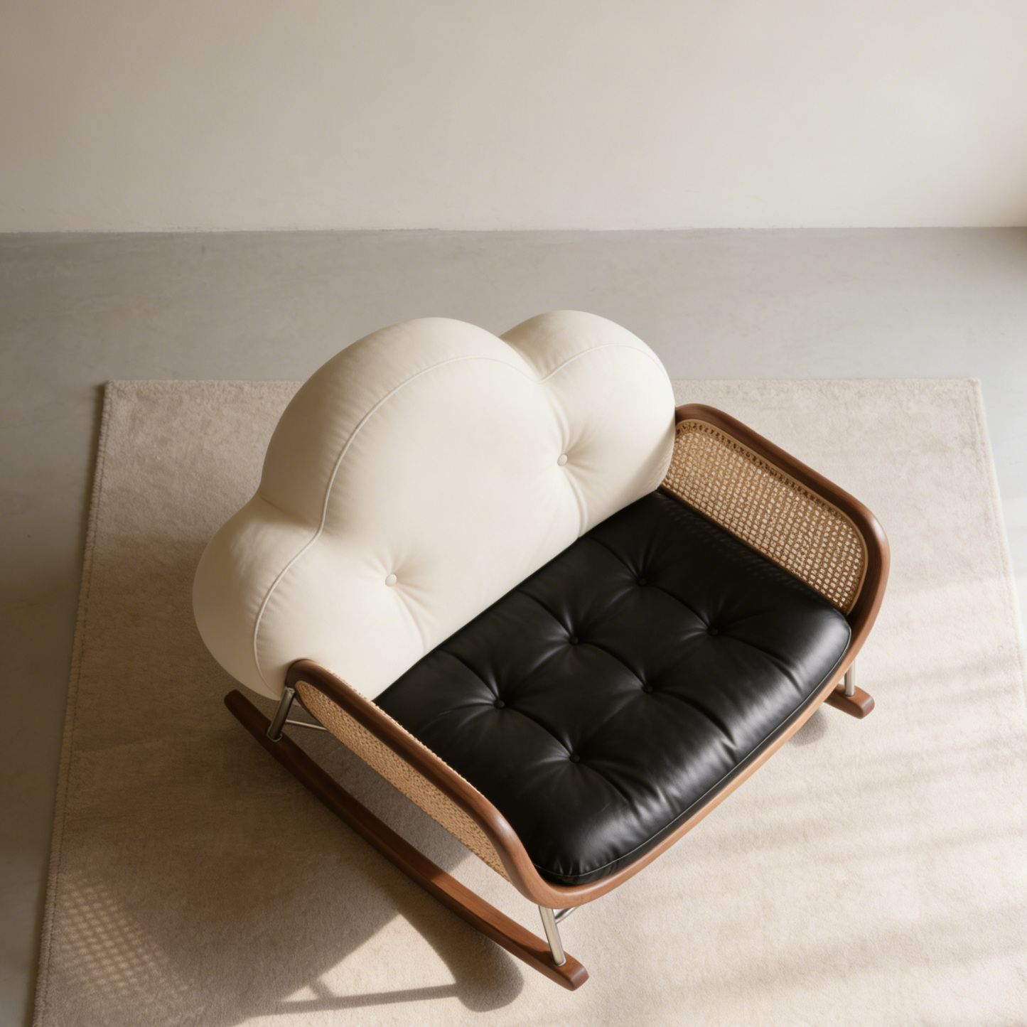 創意雲朵靠背休閒搖椅