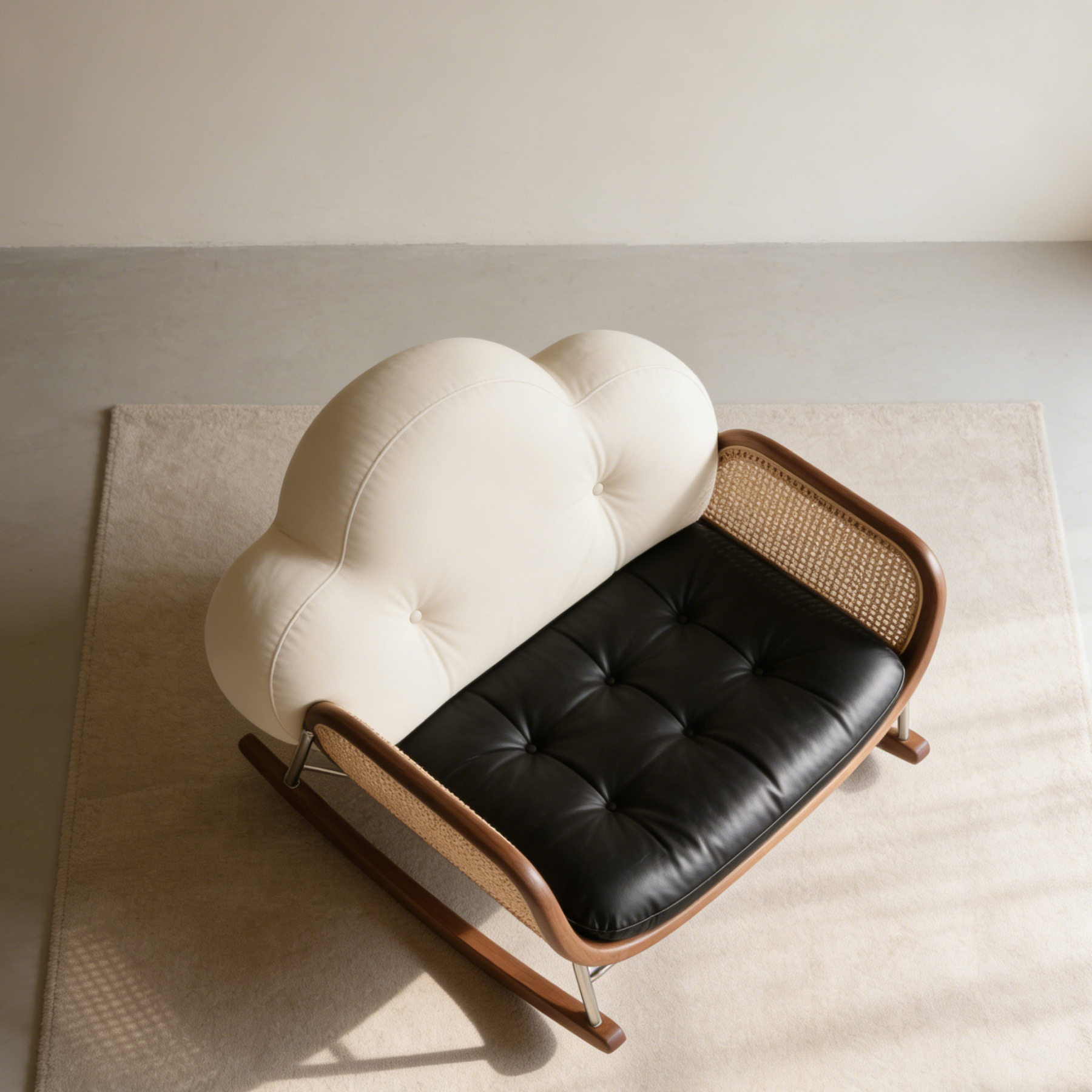 創意雲朵靠背休閒搖椅