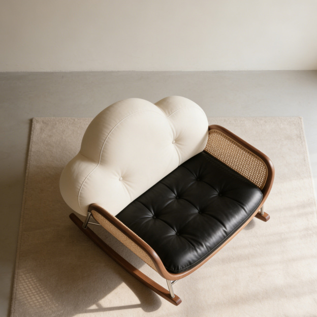 創意雲朵靠背休閒搖椅