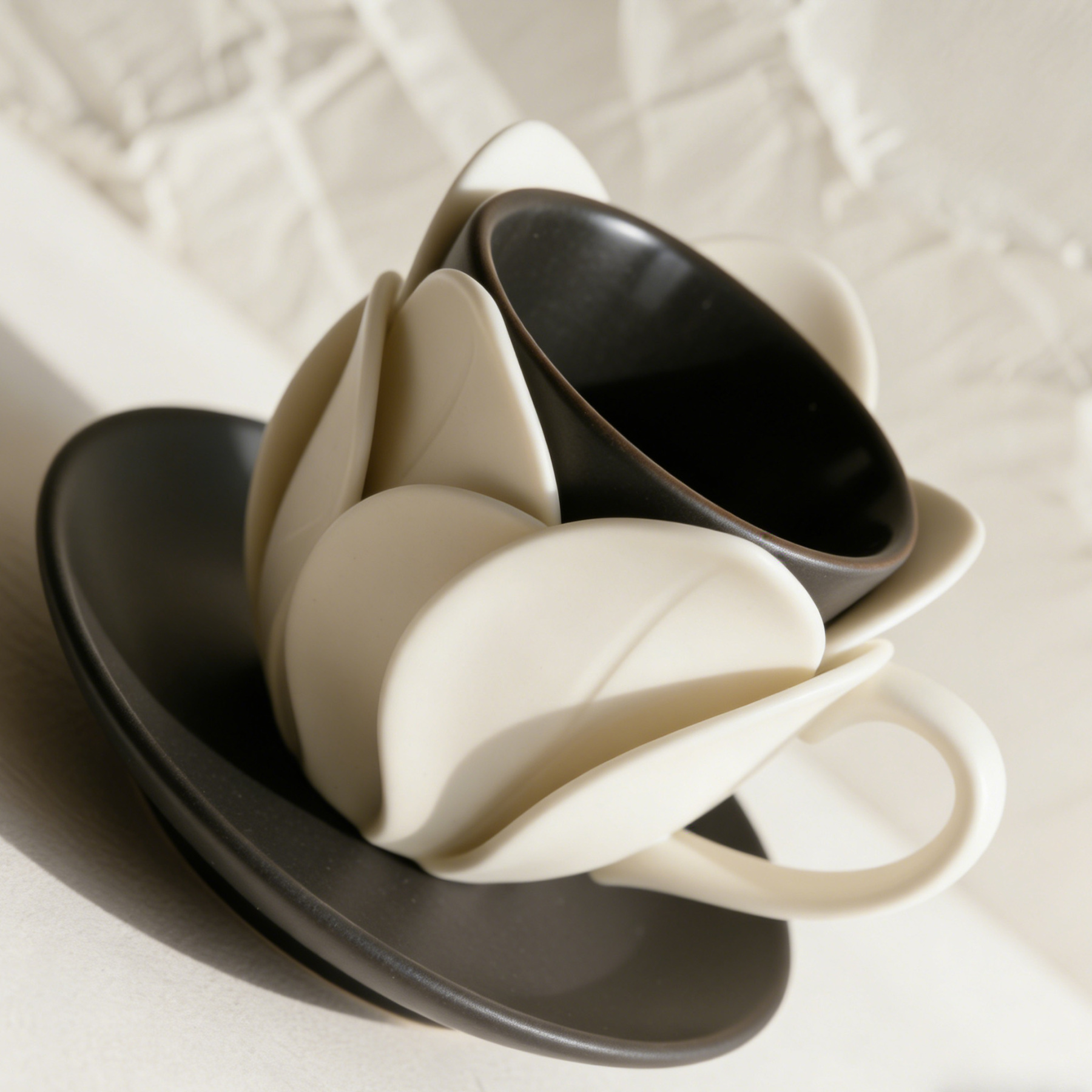 蓮花造型茶杯套裝（二入）