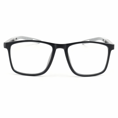 フレーム型ブラックグレー ブルーライトカット老眼鏡