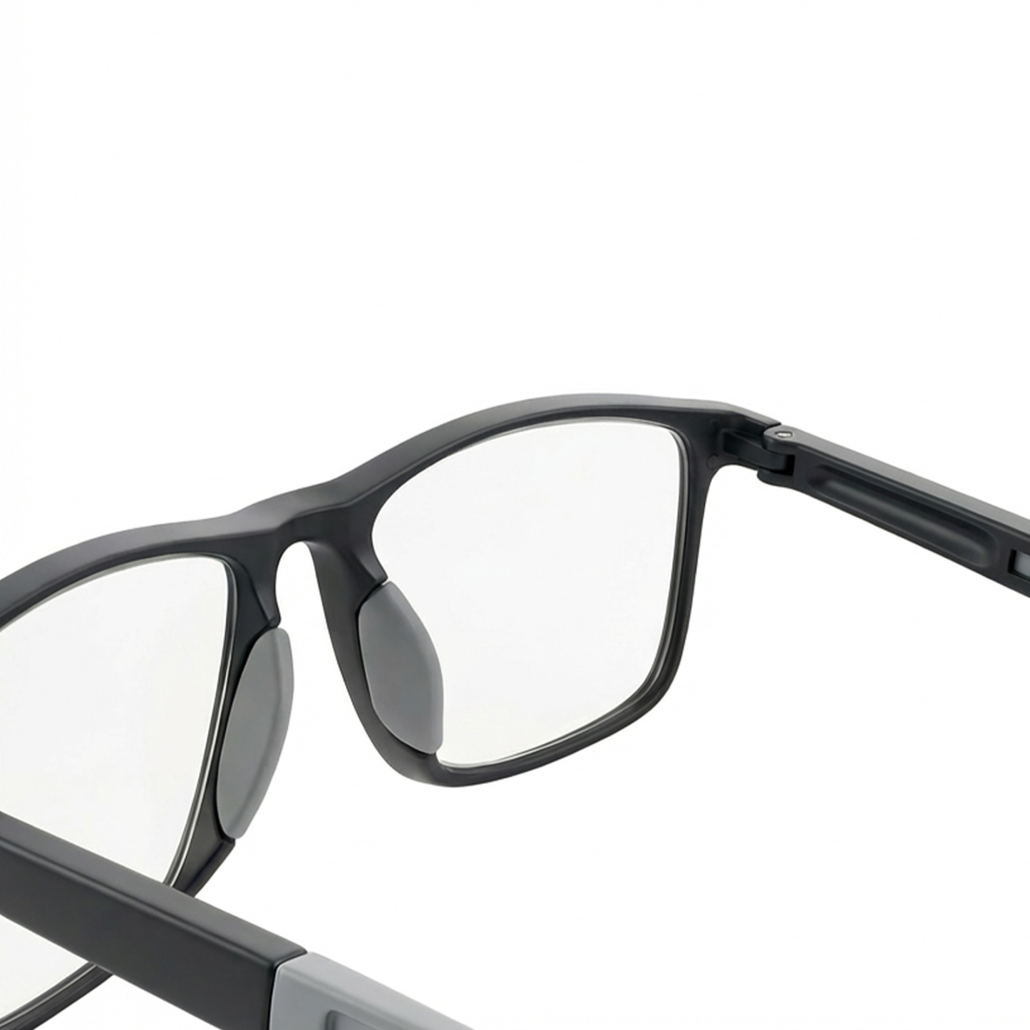 フレーム型ブラックグレー ブルーライトカット老眼鏡