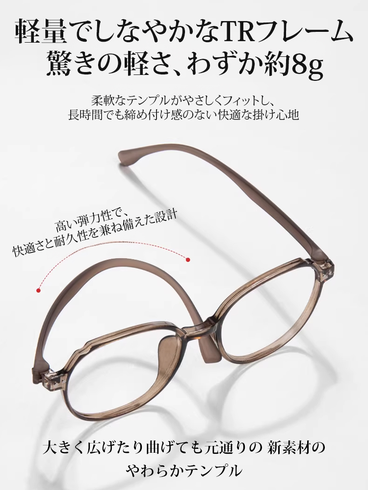 ブルーライトカット・超軽量老眼鏡