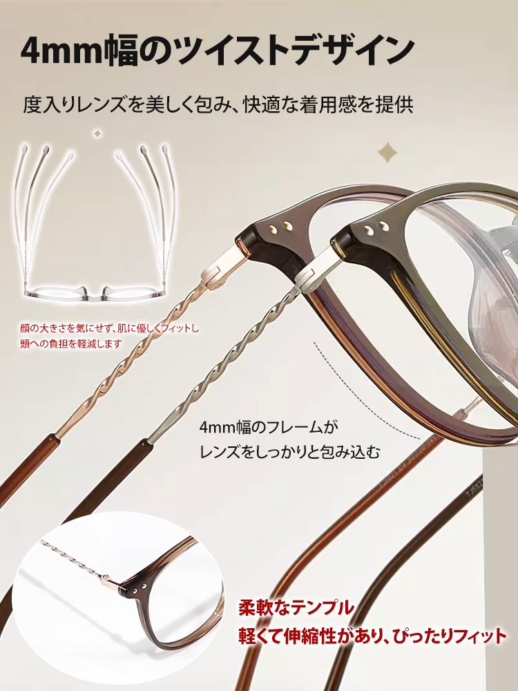 高精細ブルーライトカット老眼鏡