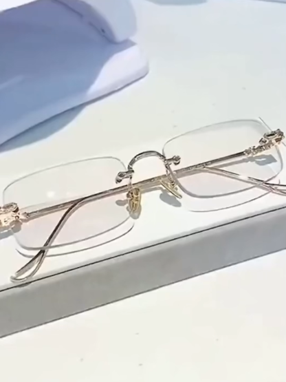ブルーライトカット＆調光レンズ老眼鏡