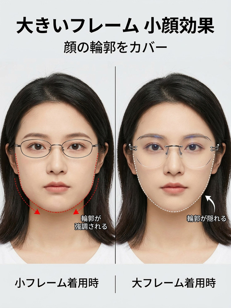 光で色が変わるおしゃれな老眼鏡