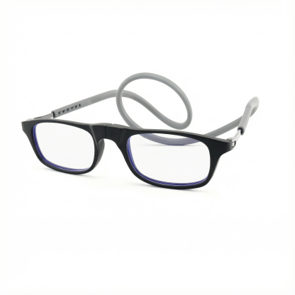 マグネット式 ネックストラップ付き 携帯用老眼鏡