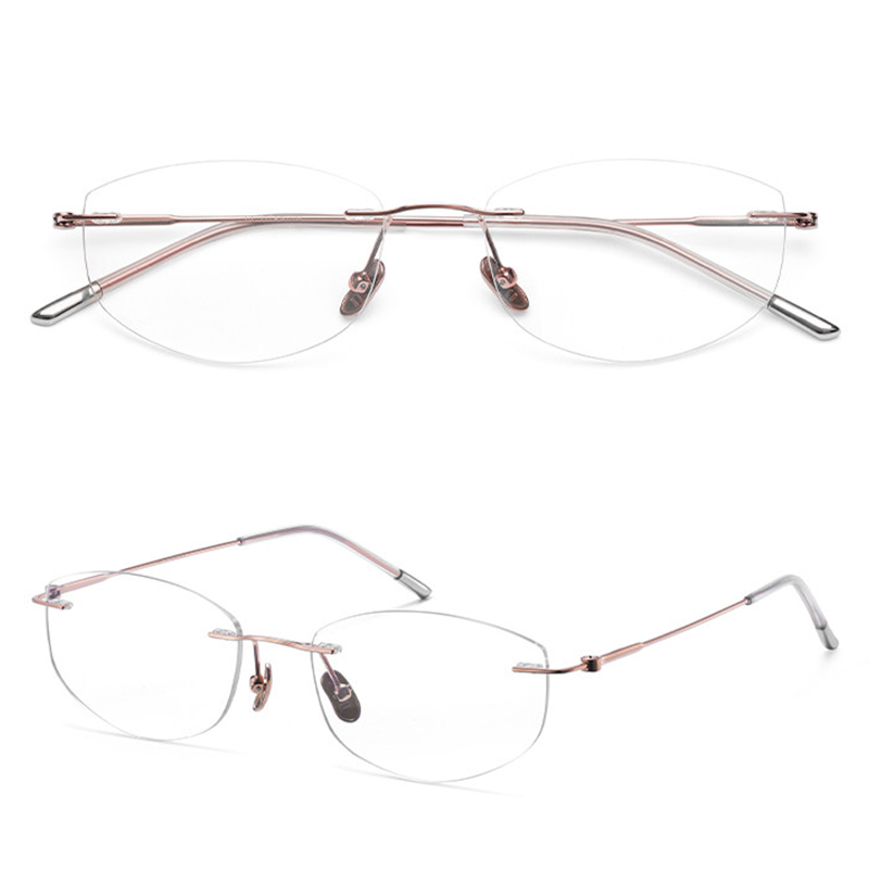 高精細ブルーライトカットフレームレス老眼鏡