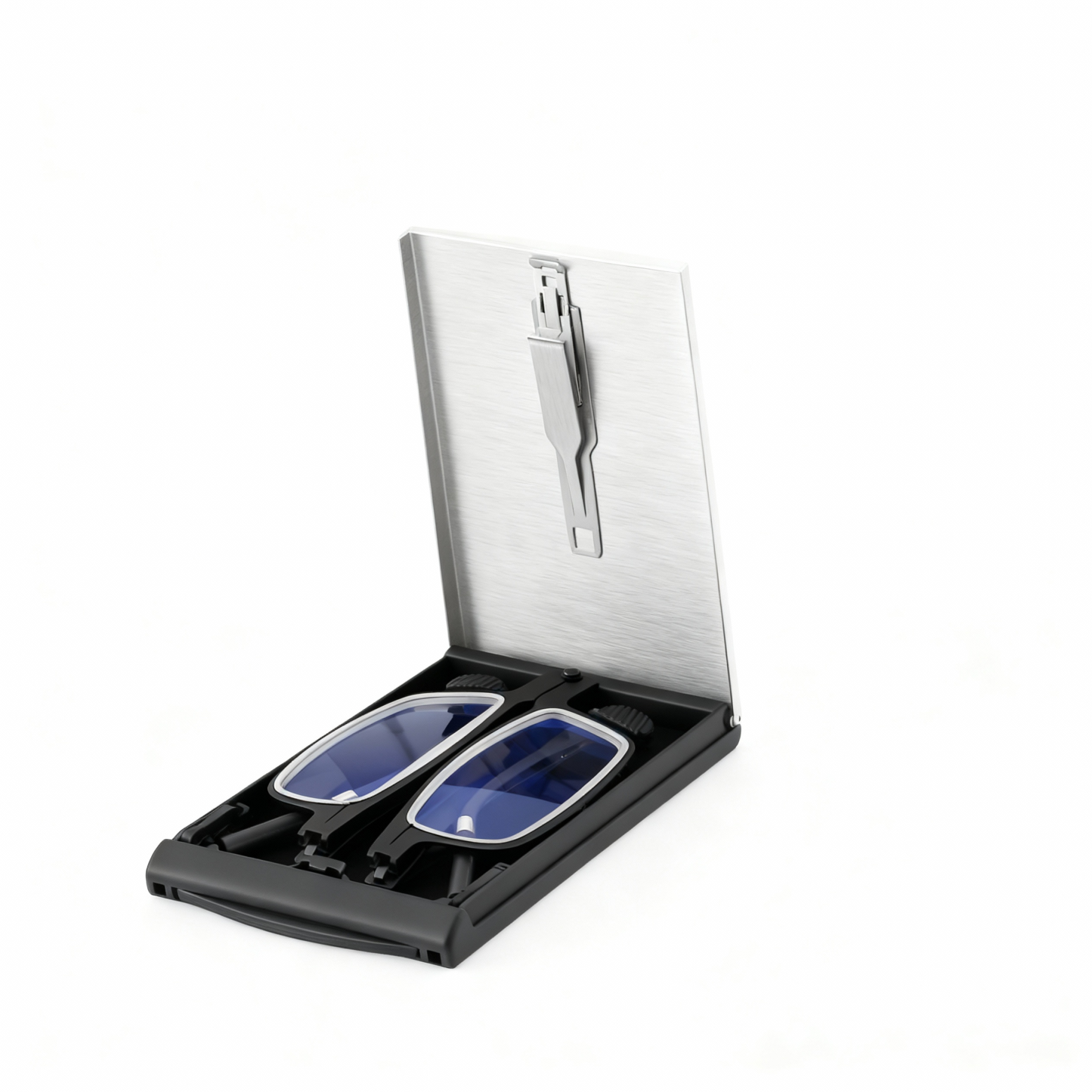 แว่นขยายสองใช้พร้อมขาตั้งโทรศัพท์แบบพับ