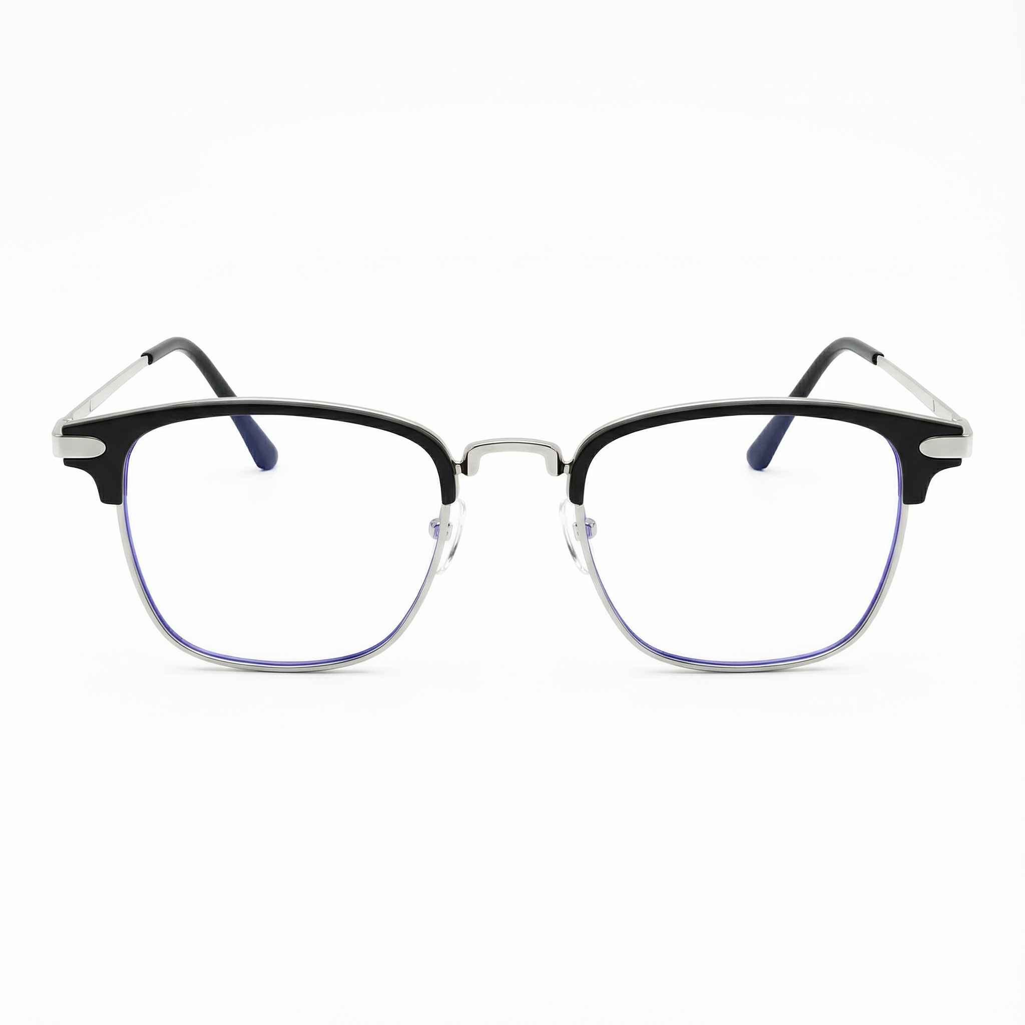 แว่นตาป้องกันแสงสีฟ้ากรอบโลหะแฟชั่น