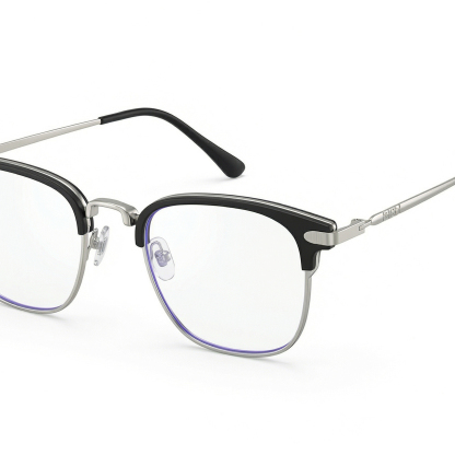 แว่นตาป้องกันแสงสีฟ้ากรอบโลหะแฟชั่น