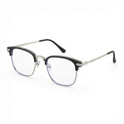 แว่นตาป้องกันแสงสีฟ้ากรอบโลหะแฟชั่น