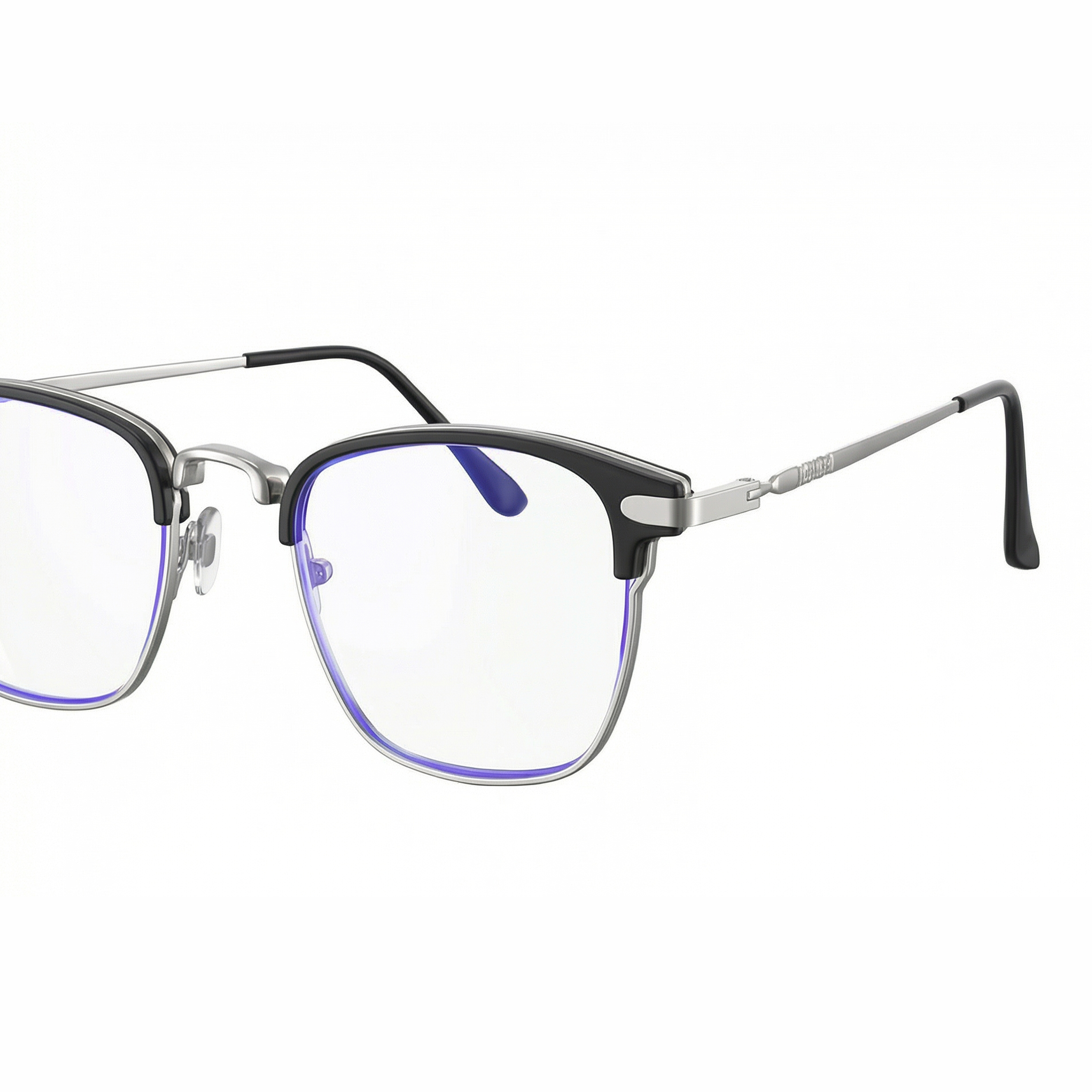 แว่นตาป้องกันแสงสีฟ้ากรอบโลหะแฟชั่น